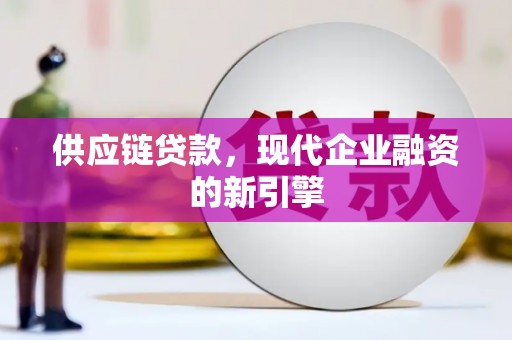 江海供应链贷款，现代企业融资的新引擎