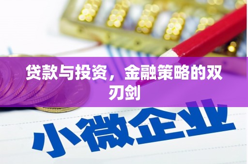 江海贷款与投资，金融策略的双刃剑