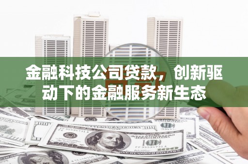 江海金融科技公司贷款，创新驱动下的金融服务新生态