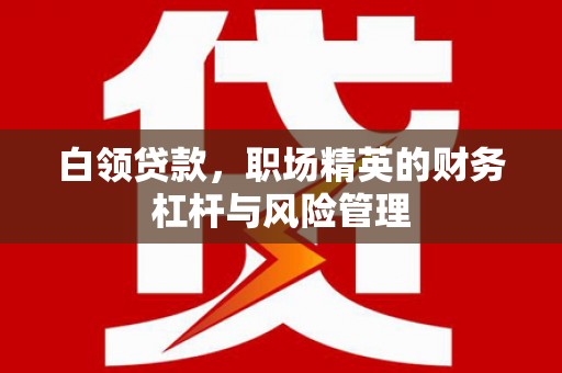 江海白领贷款，职场精英的财务杠杆与风险管理
