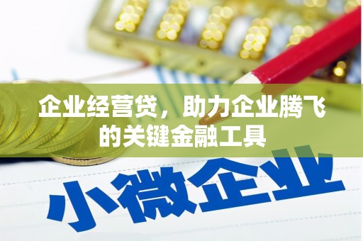 江海企业经营贷，助力企业腾飞的关键金融工具