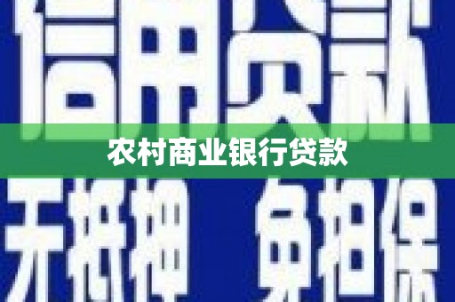 江海农村商业银行贷款