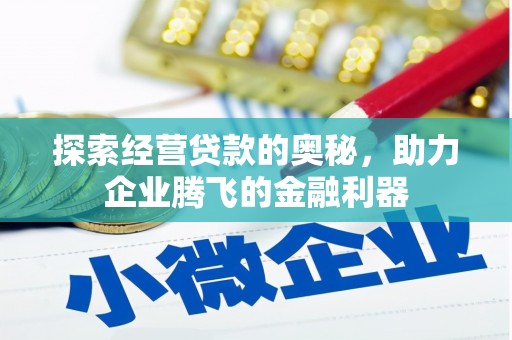 江海探索经营贷款的奥秘，助力企业腾飞的金融利器