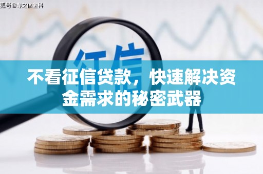 江海不看征信贷款，快速解决资金需求的秘密武器
