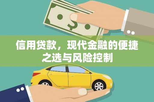 江海信用贷款，现代金融的便捷之选与风险控制