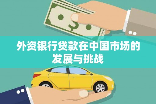 江海外资银行贷款在中国市场的发展与挑战