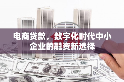 江海电商贷款，数字化时代中小企业的融资新选择