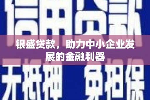 江海银盛贷款，助力中小企业发展的金融利器