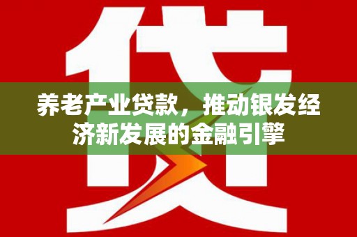 江海养老产业贷款，推动银发经济新发展的金融引擎