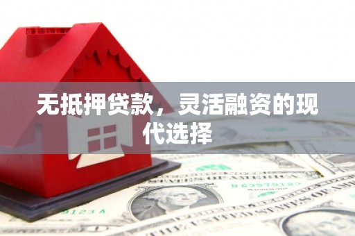 江海无抵押贷款，灵活融资的现代选择