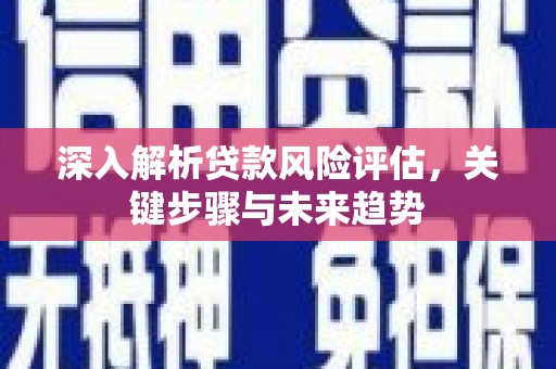 江海深入解析贷款风险评估，关键步骤与未来趋势