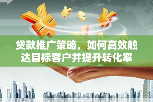 江海贷款推广策略，如何高效触达目标客户并提升转化率