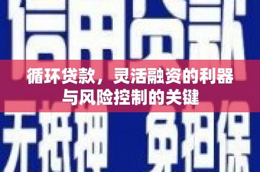 江海循环贷款，灵活融资的利器与风险控制的关键