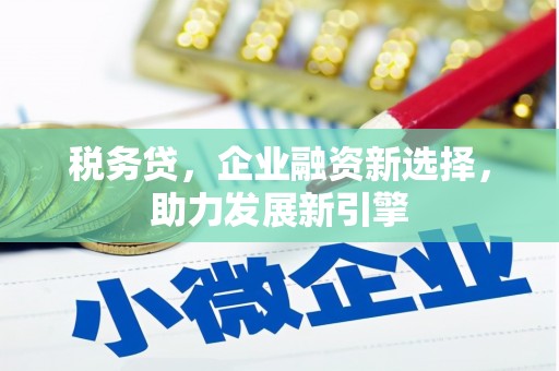 江海税务贷，企业融资新选择，助力发展新引擎