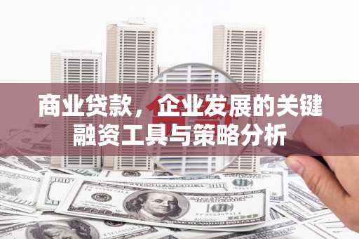 江海商业贷款，企业发展的关键融资工具与策略分析