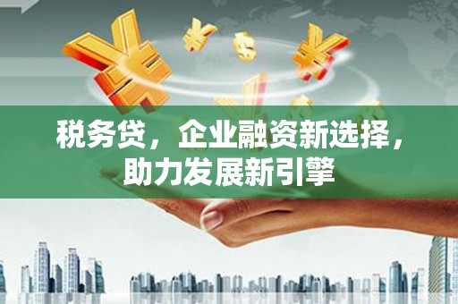 江海税务贷，企业融资新选择，助力发展新引擎