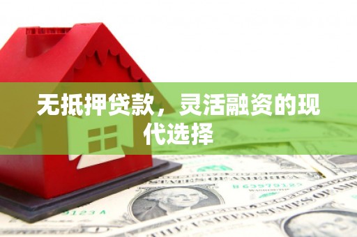 江海无抵押贷款，灵活融资的现代选择