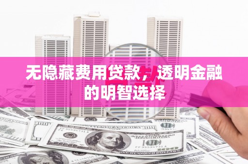 江海无隐藏费用贷款，透明金融的明智选择