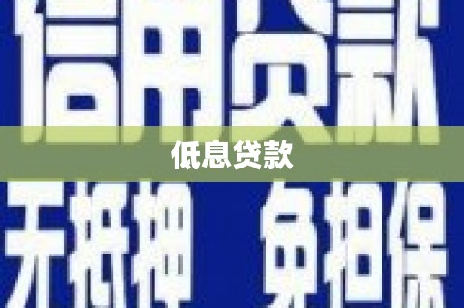 江海低息贷款