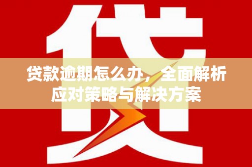 江海贷款逾期怎么办，全面解析应对策略与解决方案