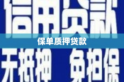 江海保单质押贷款