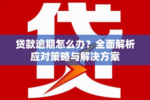 江海贷款逾期怎么办？全面解析应对策略与解决方案