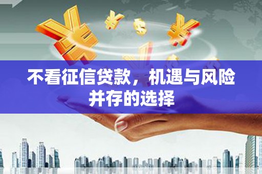 江海不看征信贷款，机遇与风险并存的选择